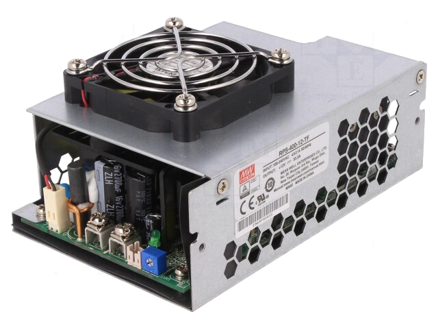 Voedingseenheid: schakelende; open; 400W; 113÷370VDC; 80÷264VAC Voedingseenheid: schakelende; open; 400W; 113÷370VDC; 80÷264VAC